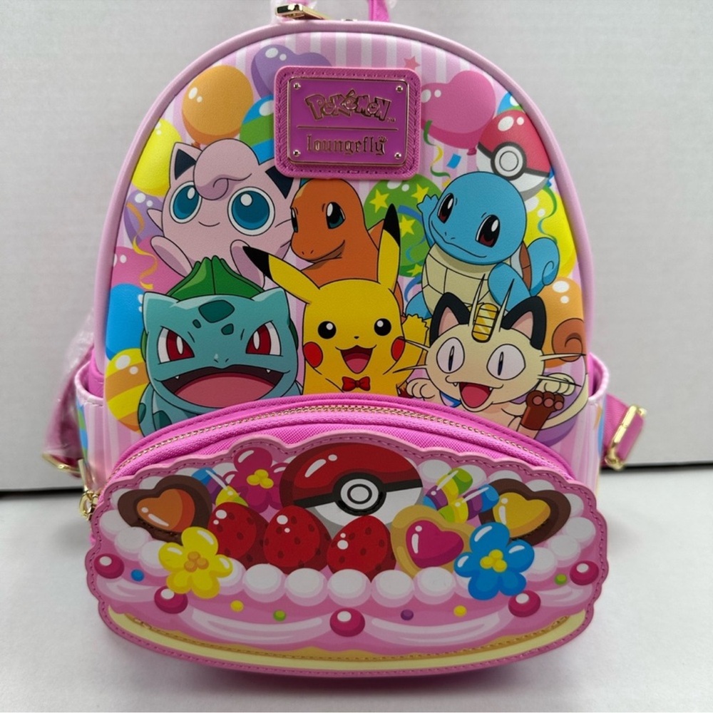Loungefly Pokémon Characters Pink Cake Exclusive Mini Backpack - Picture 6 of 12